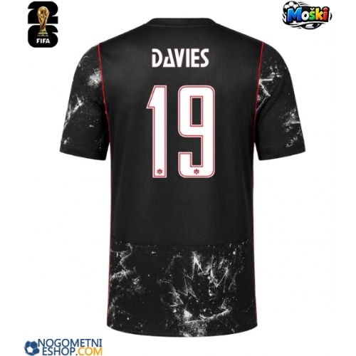 Moški Nogometni dresi Kanada Alphonso Davies #19 Gostujoči SP 2026 Kratek Rokav